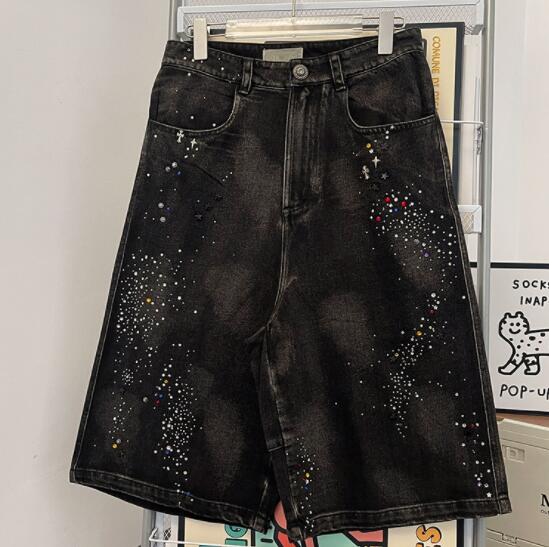 ボトムス ズボン パンツ   メンズ    デニム ワイドパンツ ハーフパンツ