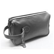 ROYAL　牛革スムース　ヴィンテージ調加工　大容量収納　ミニダレス型　セカンドバッグ　LI-2153　黒