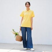 【夏物値下げ！】エコテックス　コットン100％　半袖ポロチュニック