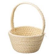 ワンハンドルギフトバスケット　収納/シンプル/インテリア/カゴ/バスケット/オシャレ