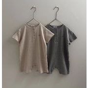 初回送料無料 子供服★ロンパース★連体服★ノースリーブ★韓国風子供服★ベビー★男女兼用★2色★66-90CM