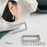 【シルバー925】 巾着付き シルバーアクセサリー ピアス イヤリング イヤーカフ ユニセックス DER-22