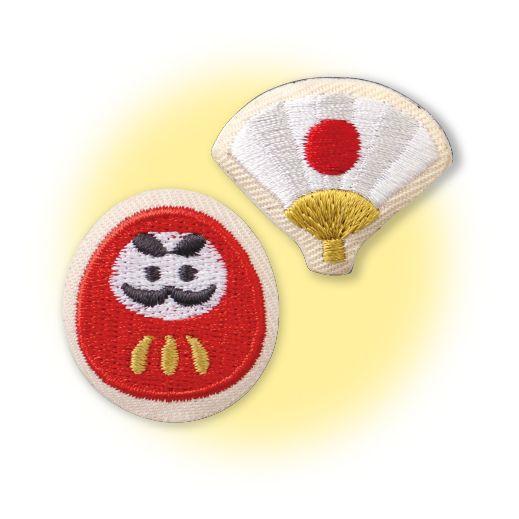お正月刺繍マグネットセット S だるまと扇子 DK-29382 | 卸売・ 問屋