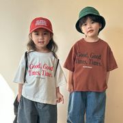 キッズTシャツ 半袖 綿100％ 夏服 2025新作 ゆったり おしゃれ 男女兼用 ベビー 子供服 男の子 女の子 上着