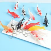 8色　金魚キーホルダー　キーチェーン　ファッション　鯉   魚の模型  　金魚雑貨  11cm