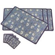 ランチョンマット４P＆コースター４Pセット　テーブルウェア　おしゃれ　花柄　フラワー　食器