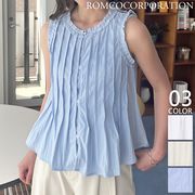 【2025新作商品♪】フリルノースリーブブラウス