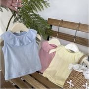 2025夏新作 韓国子供服 子供服 ベビー服  キッズ服 夏服 キャミソール シャツ 66~100CM 2色