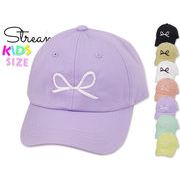 ウォッシュドデニムリボン刺繍CAP   YOUTHサイズ　22252　プライスダウン