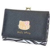 ハローキティ 口金財布 日焼けキティ ゼブラ ブラック