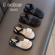 本革キッズサンダル 女の子 夏新作2025 プリンセス風 滑り止め付き