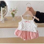 【2点セット】2025春夏新作 子供服  ベビー服  アパレル  キャミソール+ショットパンツ   女の子