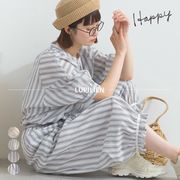 コットン ストライプ布帛 裾フリル パンツ セットアップ可能【2025年新作】