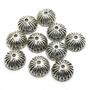 【在庫限り】 メタル合金パーツ 約7x14x14mm シルバーカラー 《10個》 金具