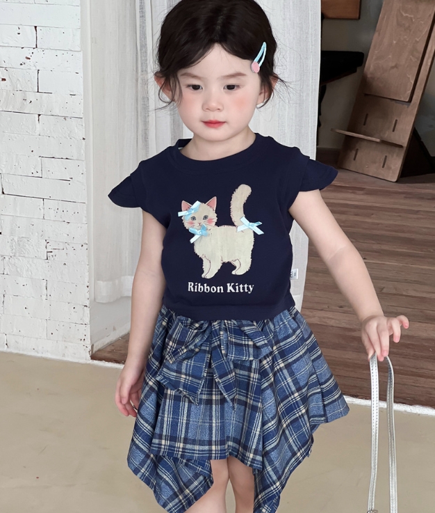 格安SALEスタート！ 2025夏新作 韓国子供服 夏服 お出かけ 通学 女の子半袖Tシャツ トップス