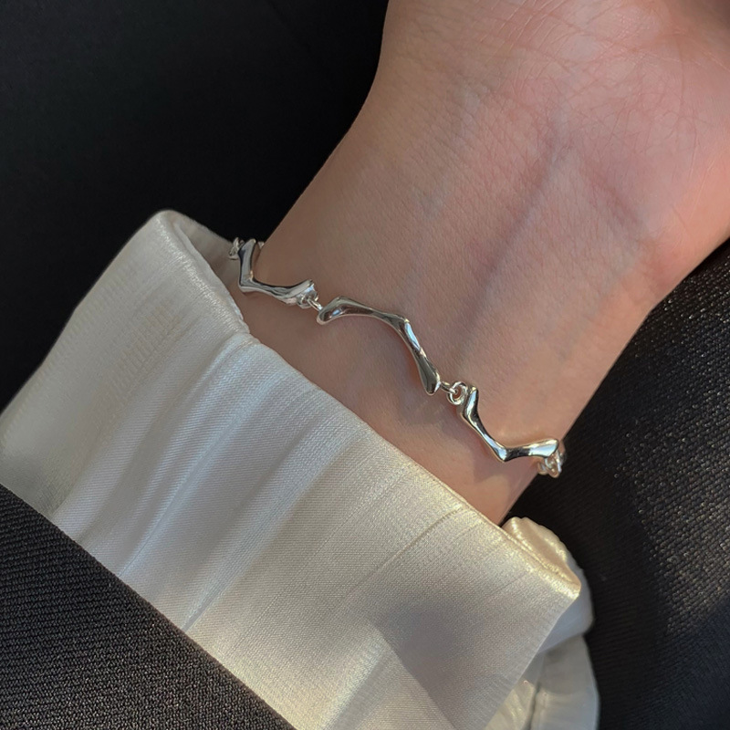 925シルバー   アクセサリー ブレスレット  ハンドメイド ブレスレット   ブレスレット INS風 キラキラ