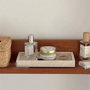 大幅値下 【北欧インテリア】マーブル模様 レジン製 テーブルトップトレーコスメ・アクセサリー収納