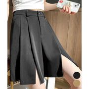 【日本倉庫即納】 レディーススーツ風ショートパンツスリット