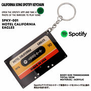 CLIFORNIA SONG SPOTIFY KEYCHAIN　カリフォルニア ソング キーホルダー　Spotify　コード連携