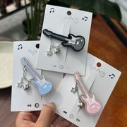 ヘアピン　ギターピン　前髪ピン　フェミニン　デイリー　韓国アクセ