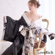 1531和柄 ロング オフショル 豪華 花魁 着物 ドレス コスプレ イベント ハロウィン
