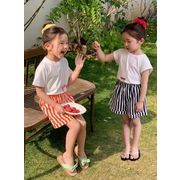 2025夏新作 INS風 子供服 男女兼用  ストライプ   五分パンツ ショートズボン  90-150cm