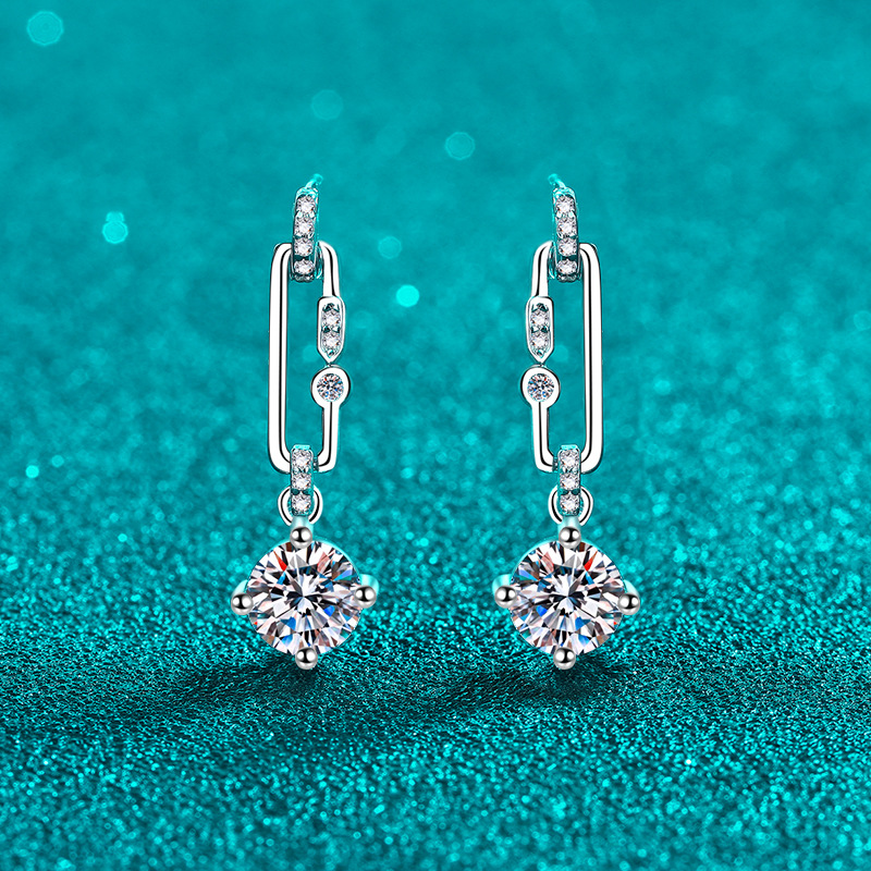新作モアッサナイトピアス 0.2-2ct 選べるサイズ シルバー925 人工ダイヤモンド 高品質ギフト用