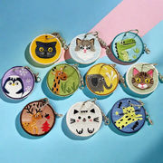 両面動物刺繍パッチキーホルダー バッグペンダント刺繍小物 記念品