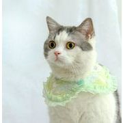 ペット用よだれかけ、猫用よだれかけ、丸首スカーフ、レースよだれかけ、ペット用犬用スカーフ