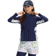 [Wotivon] 水着 レディース 体形カバー 5点セット ラッシュガード フィットネス水着 UPF50+