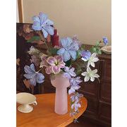 大幅値下  パープル系シミュレートドフラワー花束 写真小物としても 高級感のある人造花アレンジメント