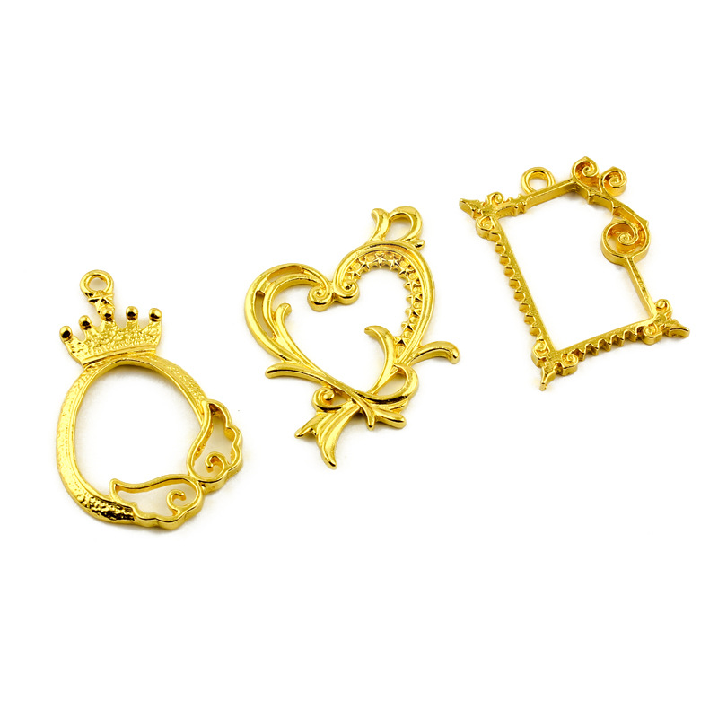 ハンドメイド レジン枠 素材 フレームパーツ メタルパーツ アクセサリーパーツ セッティング ミール皿