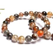 満杯内包◇マルチカラー ガーデンクォーツ 9.5mm ブレスレット 1個売り _BG5841-95