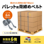 パレット荷締めベルト（6m×2本入り）