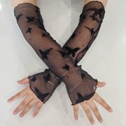 手袋 グローブ アームカバー  紫外線カット メッシュ レース シースルー