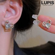 ピアス レディース ハート メタル 変形 ニュアンス クール カジュアル モード おしゃれ 大人っぽ