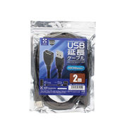 日本トラストテクノロジー USB2.0 延長ケーブル 転送速度最大5Gbps対応 2m ブ