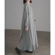 2025年INS 秋新作 　韓国風    気質    chic 韓国ファッション  ニット  ロングワンピース