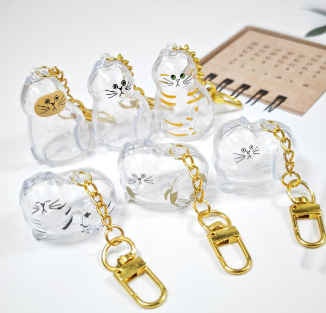 新入荷★犬猫の毛収納ボックス　キーホルダー 　ペットの毛の保管　ストラップ★6色