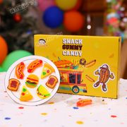 【20個入り】ファストフードグミ 咀嚼音 グミ 個包装 SNSで話題沸騰 ASMR 人気お菓子 ソフトキャンディ