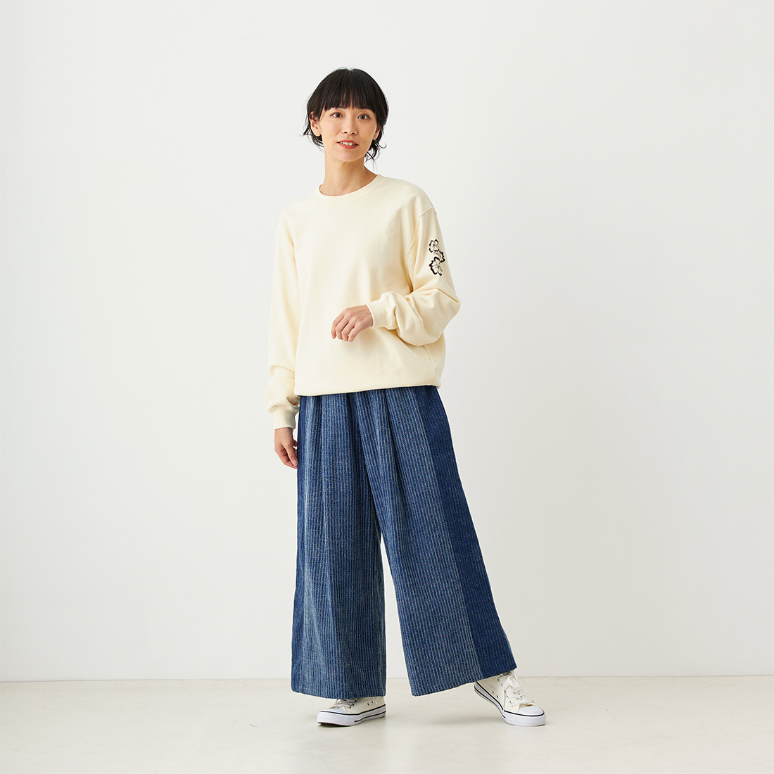 【Shanti Shanti】パンツ ロープ[レディースボトムゆったりセットアップカジュアルアジアン秋冬25AW]