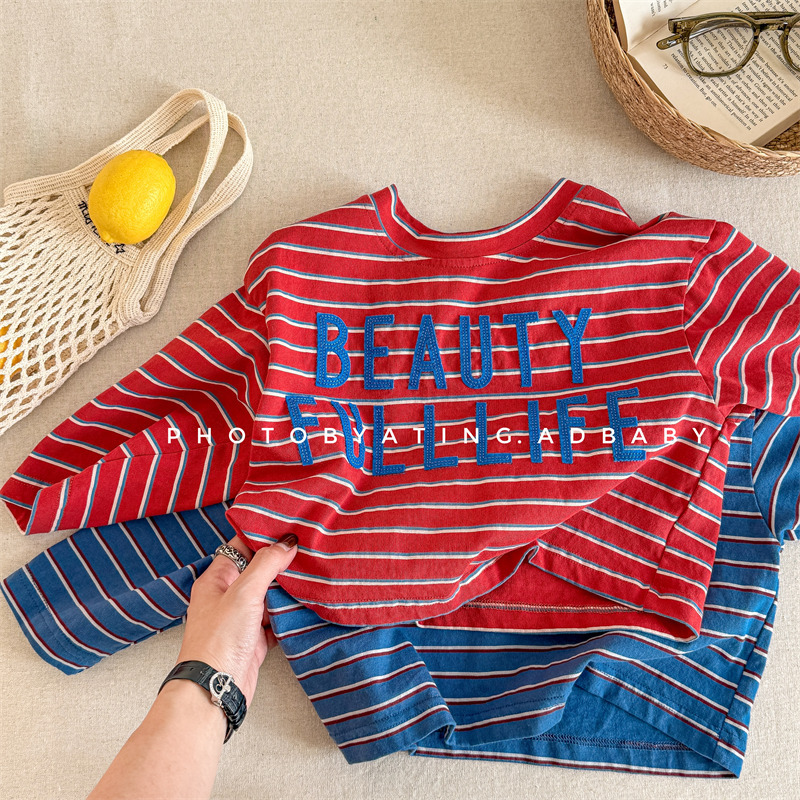 2025★春秋新作★韓国風子供服★トップス★80cm～130cm 2色