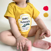 ins　夏新作　ベビー服　帽子付き　ロンパース　トマト　半袖　カバーオール　可愛い　柔らか　子供服