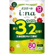 エリエール　イーナ　トイレットティシュー　３．２倍巻　ダブル　１２ロール