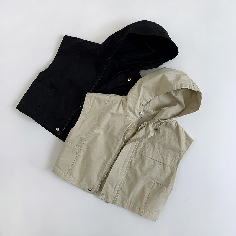 2025秋※Muziyou☆子供 フード付きベスト 男女ベビー カジュアル アウター