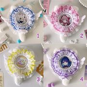 DIYパーツ 痛バッグパーツ 推し活 素材 缶バッジ用 パッチ ロゼット ボア フリル ブローチ キーホルダー