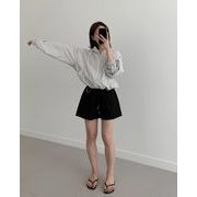 今季マストバイ  気質   おしゃれ　 chic 韓国ファッション ストライプ柄  レトロ  フーディー  コート