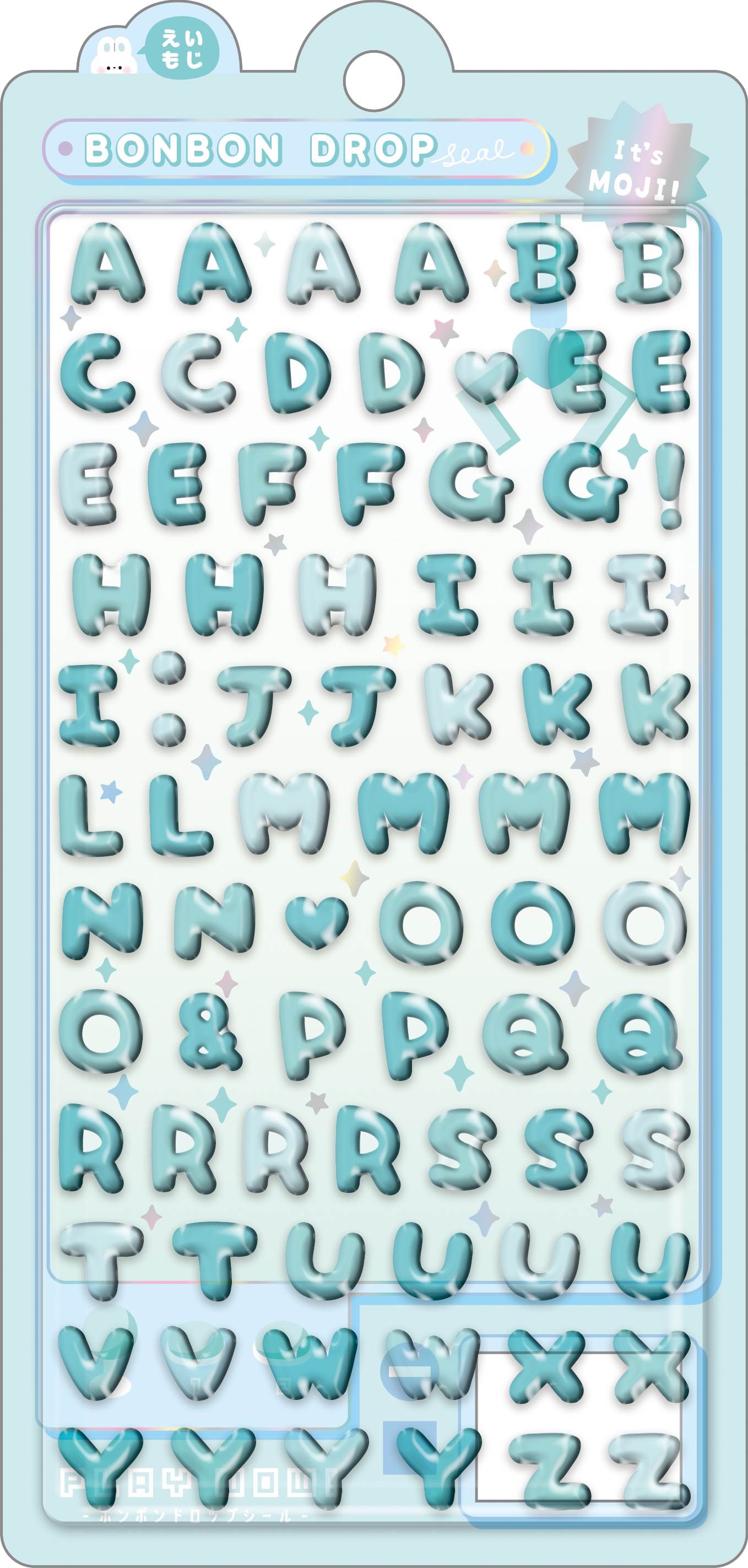 ボンボンドロップシール文字もじもじボンボンアルファベットMG