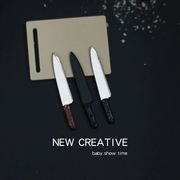 ナイフ   ドールハウス   撮影道具   モデル   ミニチュア   オーナメント   模型   3色