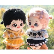 綿人形     セット  ドールハウス  ドール用   着せ替え  ミニドール    ぬいぐるみ用服 20CM 3色